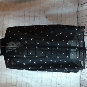 Cabi Floral Embroidery Blouse